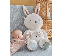 Grande peluche d'activités lapin DANS LES BOIS vert sauge TU