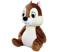 Grande peluche ecureuil tic 50 cm - set doudou xl collection tic et tac + carte animal - enfant
