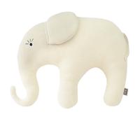 Grande peluche éléphant en coton tricoté écru TU