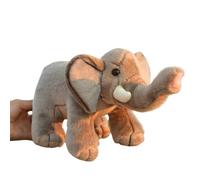 Grande Peluche Éléphant Réaliste 32cm - Ultra Douce & Câline, Jouet Animal Safari