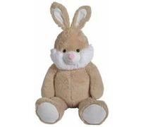 Grande Peluche Lapin Beige Freddy 110 Cm - Doudou Géant 1 M 10 - Set Peluche Enfant Xl Avec Carte Tigre - Animal