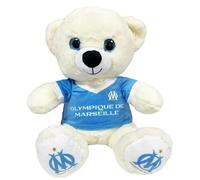 Grande Peluche Ourson Om - 35 Cm - Collection Officielle Olympique De Marseille