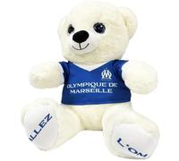 Grande Peluche Ourson Om - 60 Cm - Collection Officielle Olympique De Marseille