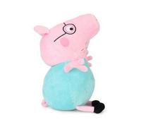 Grande Peluche Peppa Pig : Papa Pig 50 Cm - Peluche Licence - Cochon - Grand Doudou Enfant