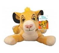 Grande Peluche : Simba Roi Lion Couchée 50 Cm Avec Sons - Doudou Licence Enfant - Animaux Savanes - Pour Disney Nouveauté