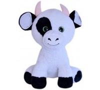 Grande peluche vache marie blanche et noir 90 cm - doudou géant - set peluche enfant xxl avec carte tigre Noir
