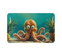 Grande pieuvre orange symboles supernaturels impression noire 1 pièce serviette de plage en velours peau de pêche à séchage rapide surdimensionnée 140 x 70 cm pour adultes, serviette super absorbante