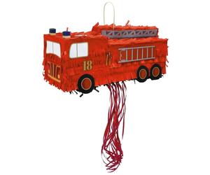 Grande Piñata Camion de Pompier Vide pour Fêtes Enfantines