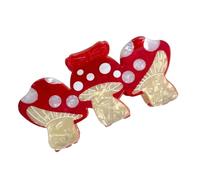 Grande pince à cheveux en forme de champignon pour femme - Accessoires de coiffure en acrylique - Support de queue de cheval pour un usage quotidien - Pince créative