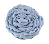 Grande pince à cheveux en forme de fleur de rose pour femme, couleur vive, accessoire de cheveux fiable en matériaux mélangés pour tresses, queues de cheval et styles demi-up, 9 x 5 x 5 cm (bleu)