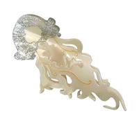 Grande pince à cheveux en forme de méduse colorée pour femme en acétate forte prise en main pour une coiffure sécurisée de fêtes à thème