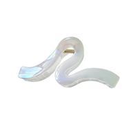 Grande pince à cheveux nacrée pour cheveux épais, longs et légers - Accessoire de tête en épingle à cheveux - 12 cm