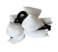 Grande pince à cheveux robuste avec nœud papillon flocage robuste pour femme à la mode