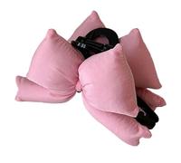 Grande pince à cheveux robuste avec nœud papillon flocage robuste pour femme à la mode