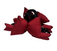 Grande pince à cheveux robuste avec nœud papillon flocage robuste pour femme à la mode