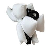 Grande pince à cheveux robuste avec nœud papillon flocage robuste pour femme à la mode