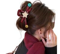 Grande pince à cheveux sécurisée pour queue de cheval - Design antidérapant pour cheveux longs - Pour mariage et coiffure quotidienne