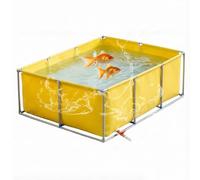Grande Piscine D'aquaculture,Piscines À Cadre Piscine Rectangulaire | Conteneur De Stockage d'eau en PVC,Bassin à Poissons Hors Sol pour Aquaculture,Élevage de Poissons Rouges,Carpes,Koïs
