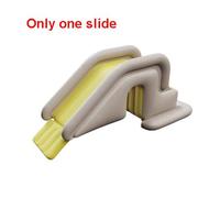 Grande piscine gonflable pour enfants avec auvent,pataugeoire en PVC épais avec toboggan,piscines extérieures pour la famille - Type one slide #A