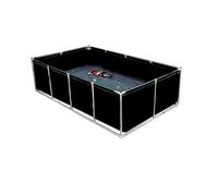 Grande piscine rectangulaire avec cadre en acier pour les familles et les enfants, montage facile, cadre en métal durable, rustine de réparation incluse