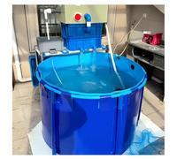 Grande piscine ronde en PVC pour enfants avec vanne de vidange - Design épais pour une installation facile, parfaite pour les activités aquatiques en plein air d'été et les jeux en famille