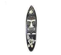 Grande Planche de Surf décorative en Bois Motif Tiki 100cm