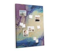 Grande planche horizontale liège | tableau mural bureau maison école | organiser notes photos projets idées tâches et affichage créatif - 100x140 - coloré - art abstrait à l'encre