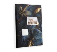 Grande planche liège horizontal | tableau mural bureau maison école | parfait pour planification notes projets photos idées et rappels - 40x60 - métallique - Fleurs sombres