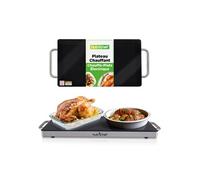 Grande Plaque Chauffante - Plaque de Cuisson Electrique 51 × 30 cm avec Surface en Verre - Idéale pour Buffets, Fêtes, Traiteur & Restaurants