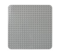 Grande plaque Compatible avec Lego Duplo, plaque de base 38 x 38 cm, jouet de construction pour filles et garçons (1 pièce, gris)