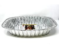 Grande plaque de cuisson jetable en aluminium - 45,5 x 36,5 x 8,6 cm