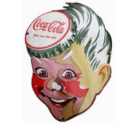 Grande Plaque Émaillée Coca Cola Sprite Boy 76x58 Cm Tôle Émaillée Aspect Vieilli