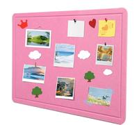 Grande plaque en liège de 60 x 40 cm - Tableau d'affichage décoratif en liège en feutre - 0,9 cm d'épaisseur - Tableau photo pliable avec ruban adhésif autocollant - Tableau de vision en feutre