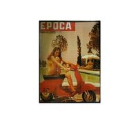 Grande Plaque métal de collection Vespa Epoca
