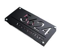 Grande Plaque murale extérieure en acrylique, 1 pièce, numéros de maison, signe d'adresse rue familiale(4,12x18cm(4.7x7in))