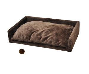 Grande Plate-Forme/hamac pour Poteau à gratter - 60 x 40 cm - avec Coussins - adapté à Tous Les Troncs à gratter - Couleur - Marron