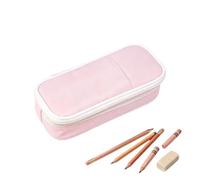 Grande Pochette À Crayons, Organisateur Matelassé Esthétique Pour L’école | Poignée De Transport Souple, Aspect Esthétique, Accès Facile, Réparation Des Fournitures Éparpillées, Rangement Intérieur
