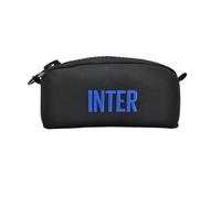 Grande Pochette en Toile avec Grande Fermeture éclair et Logo Inter. Produit Officiel Inter 153429