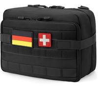 Grande Pochette Tactique Molle - Grand Sac D'administration - Pochettes À Outils Molle - Poches Edc Extensibles Pour La Randonnée, La Chasse, L'organisation De Poche Médicale - Patch Inclus,