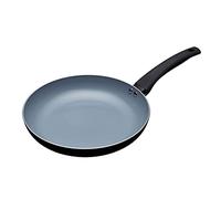 Grande Poêle à Induction MasterClass Eco avec Céramique Non Toxique, Antiadhésive, Sans Produits Chimiques, en Aluminium / Fer, Noire / Bleue, 30 cm
