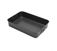 Grande poêle à rôtir antiadhésive en acier inoxydable de 40,6 cm avec poignées ergonomiques - Batterie de cuisine prête au four (34,8 cm)
