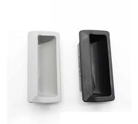 Grande poignée en plastique dissimulée en fer pour armoire de classement, poignée de porte d'armoire en acier, poignée de casier (T noir, 1,2 mm)