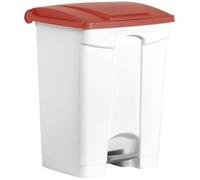 Grande Poubelle à tri à pédale 70 litres pour Sac 240 litres - Rouge