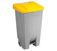 Grande Poubelle avec roues pour professionnels 120 litres - Jaune