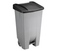 Grande Poubelle avec roues pour professionnels 120 litres - Noir