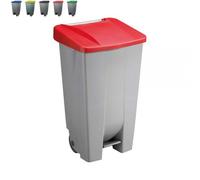 Grande Poubelle avec roues pour professionnels 120 litres - Rouge