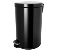 Grande Poubelle pour salle de bain professionnelle 20 litres - Noir