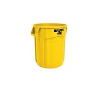 Poubelle d'extérieur et bac à déchets GENERIQUE Rubbermaid - Poubelle Jaune 76 L