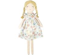 Grande Poupée de tissu fleurie Georgia 40 cm Coton Bio Albetta® - P