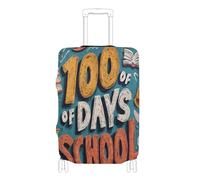 Grande protection de bagage élastique résistante aux rayures pour bagages de 45,7 à 81,6 cm, Bleu (100 days School Blue), S 18-20 in